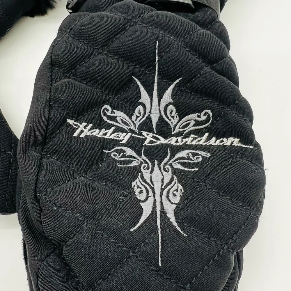 Harley-Davidson Women’s Black Quilted Gloves Size XS